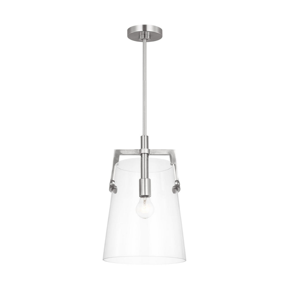 Visual Comfort Studio Canada - One Light Pendant - Crofton - Brushed Nickel- Union Lighting Luminaires Decor