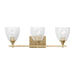Visual Comfort Studio Canada - Three Light Vanity - Toffino - Satin Brass- Union Lighting Luminaires Decor