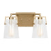 Visual Comfort Studio Canada - Two Light Vanity - Crofton - Satin Brass- Union Lighting Luminaires Decor