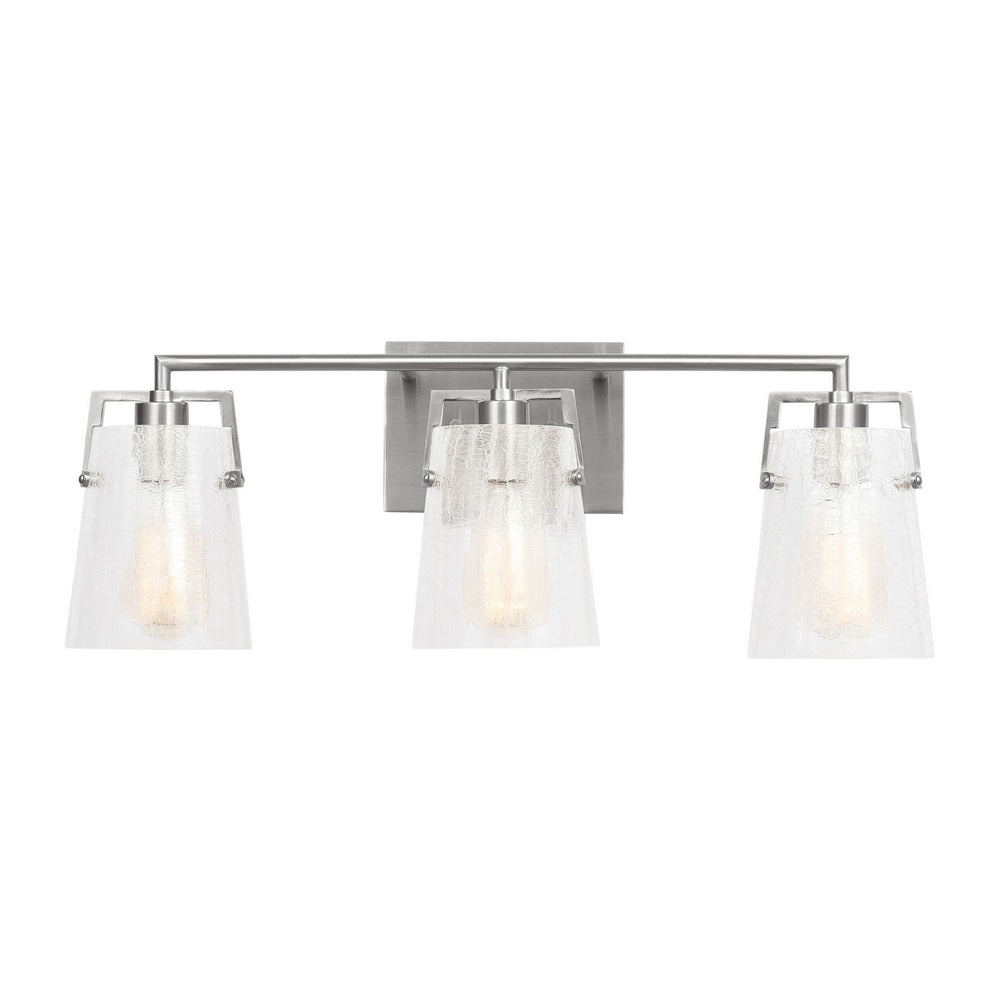 Visual Comfort Studio Canada - Three Light Vanity - Crofton - Brushed Nickel- Union Lighting Luminaires Decor