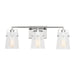 Visual Comfort Studio Canada - Three Light Vanity - Crofton - Chrome- Union Lighting Luminaires Decor