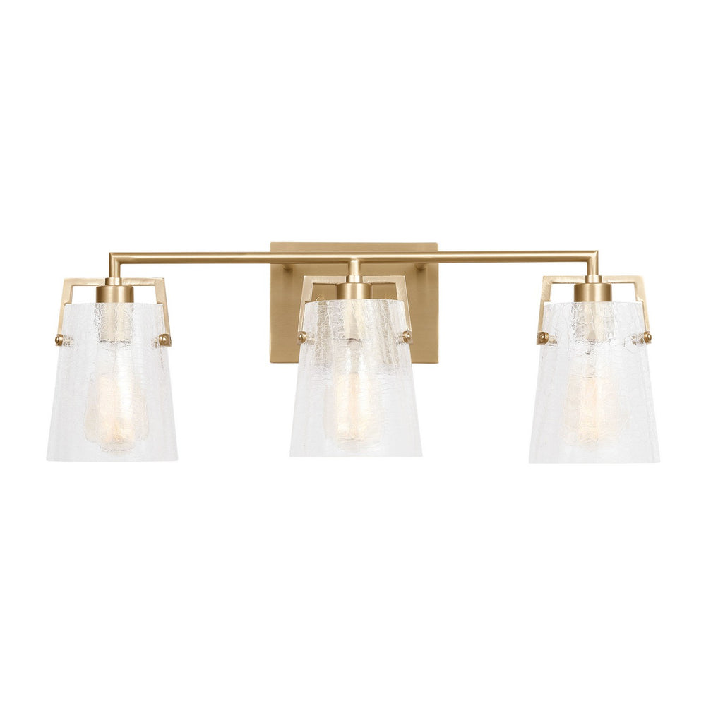 Visual Comfort Studio Canada - Three Light Vanity - Crofton - Satin Brass- Union Lighting Luminaires Decor