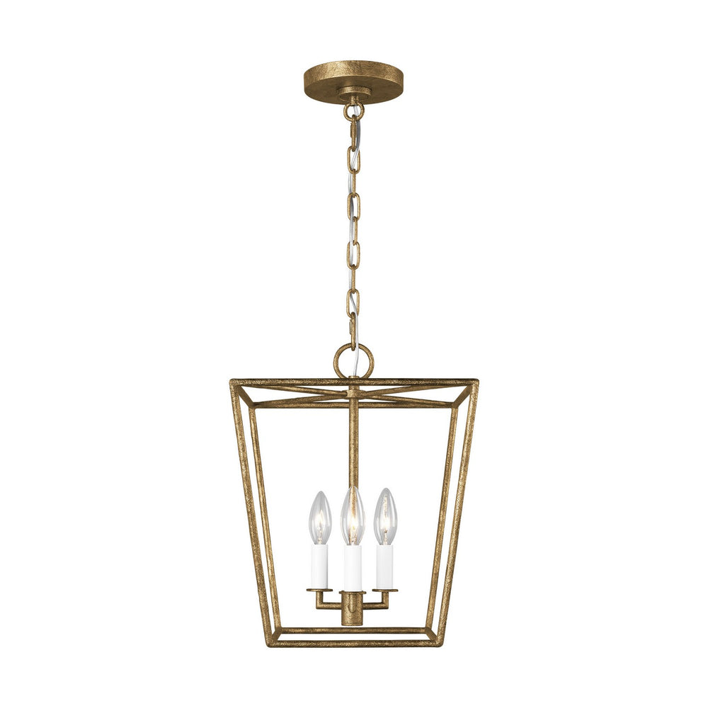 Visual Comfort Studio Canada - Three Light Lantern - Viota - Casted Gild- Union Lighting Luminaires Decor