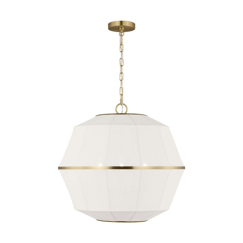 Visual Comfort Studio Canada - Three Light Lantern - Hikari - Burnished Brass- Union Lighting Luminaires Decor