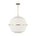 Visual Comfort Studio Canada - Three Light Lantern - Hikari - Burnished Brass- Union Lighting Luminaires Decor