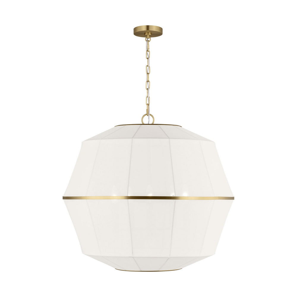 Visual Comfort Studio Canada - Five Light Lantern - Hikari - Burnished Brass- Union Lighting Luminaires Decor