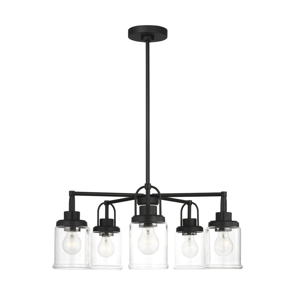 Visual Comfort Studio Canada - Five Light Chandelier - Anders - Midnight Black- Union Lighting Luminaires Decor