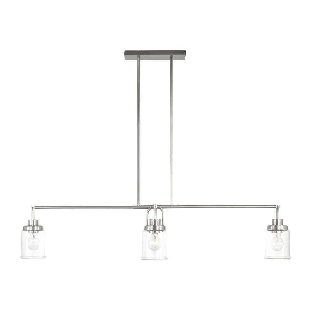 Visual Comfort Studio Canada - Four Light Chandelier - Anders - Brushed Nickel- Union Lighting Luminaires Decor
