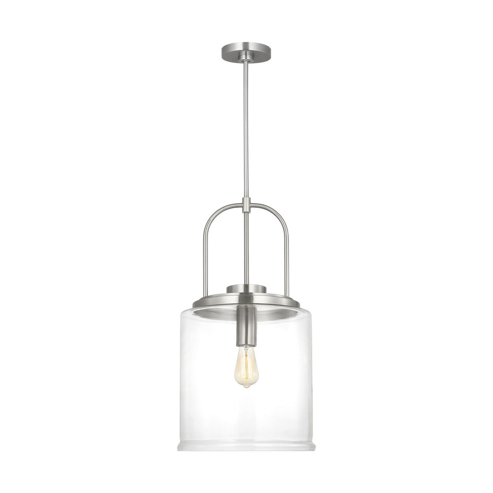 Visual Comfort Studio Canada - One Light Pendant - Anders - Brushed Nickel- Union Lighting Luminaires Decor