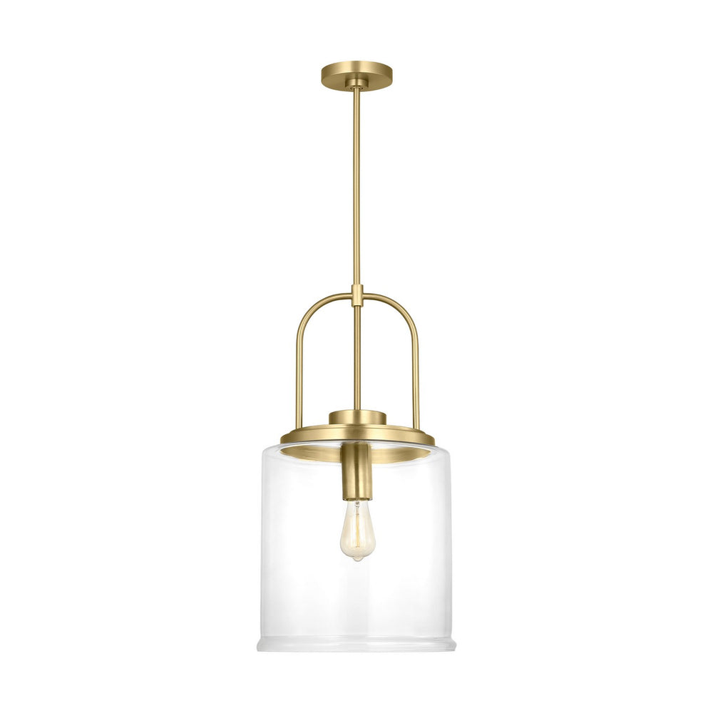 Visual Comfort Studio Canada - One Light Pendant - Anders - Satin Brass- Union Lighting Luminaires Decor