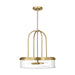 Visual Comfort Studio Canada - Four Light Pendant - Anders - Satin Brass- Union Lighting Luminaires Decor
