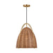 Visual Comfort Studio Canada - One Light Pendant - Norman - Blonde Rattan- Union Lighting Luminaires Decor