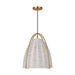 Visual Comfort Studio Canada - One Light Pendant - Norman - Chalk Wicker- Union Lighting Luminaires Decor
