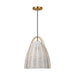Visual Comfort Studio Canada - One Light Pendant - Norman - Chalk Wicker- Union Lighting Luminaires Decor