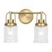 Visual Comfort Studio Canada - Two Light Vanity - Anders - Satin Brass- Union Lighting Luminaires Decor