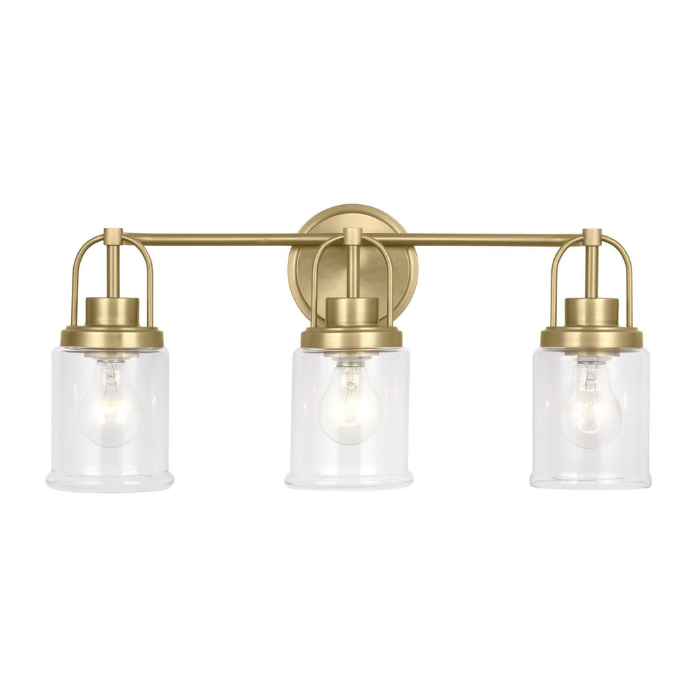 Visual Comfort Studio Canada - Three Light Vanity - Anders - Satin Brass- Union Lighting Luminaires Decor