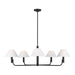 Visual Comfort Studio Canada - Five Light Chandelier - Colfax - Aged Iron- Union Lighting Luminaires Decor