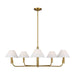 Visual Comfort Studio Canada - Five Light Chandelier - Colfax - Burnished Brass- Union Lighting Luminaires Decor