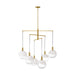 Visual Comfort Studio Canada - Six Light Chandelier - Torian - Burnished Brass- Union Lighting Luminaires Decor