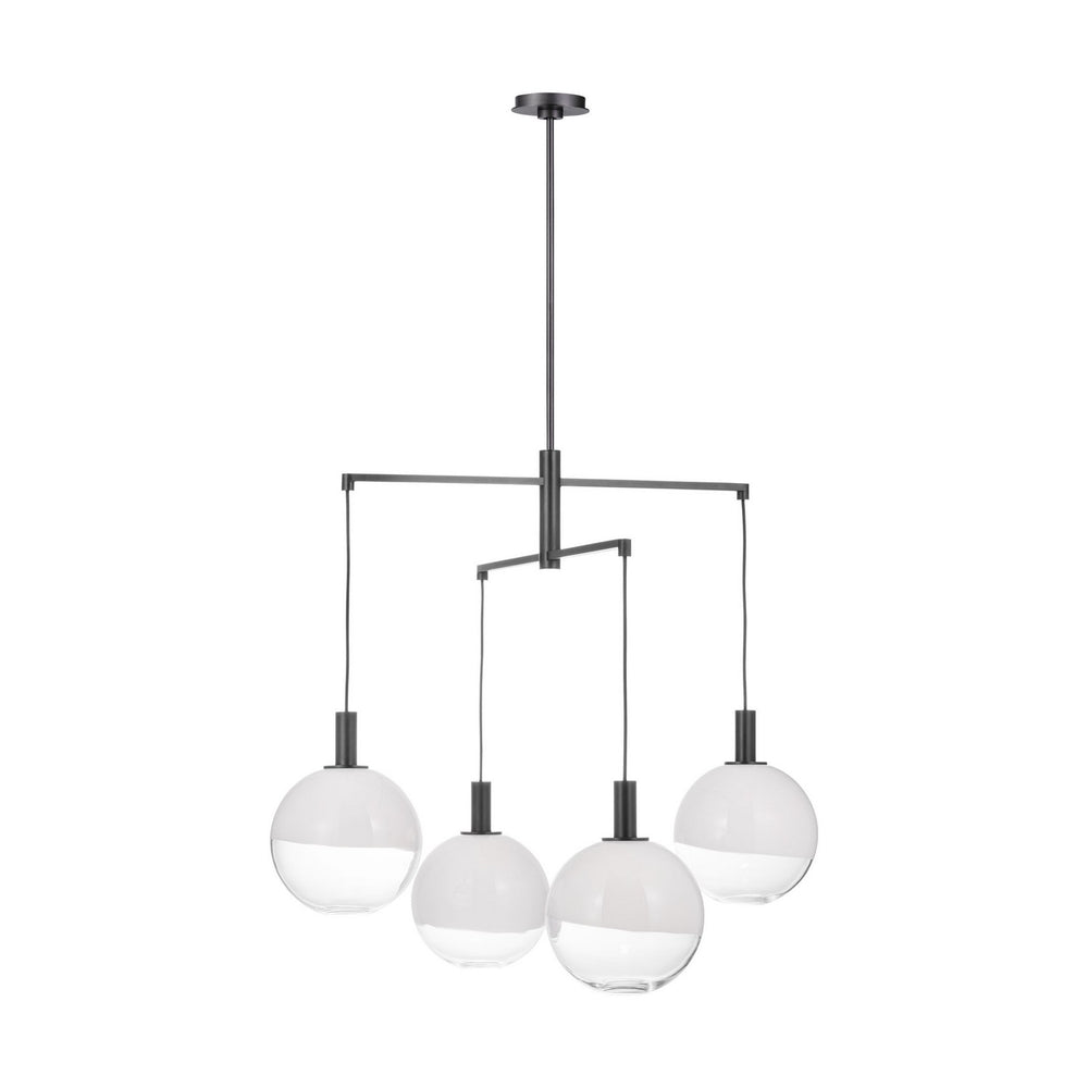 Visual Comfort Studio Canada - Four Light Chandelier - Torian - Aged Iron- Union Lighting Luminaires Decor