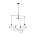 Visual Comfort Studio Canada - Four Light Chandelier - Torian - Aged Iron- Union Lighting Luminaires Decor