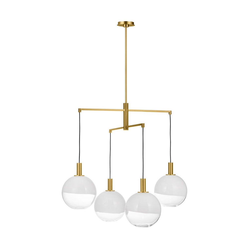 Visual Comfort Studio Canada - Four Light Chandelier - Torian - Burnished Brass- Union Lighting Luminaires Decor