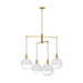 Visual Comfort Studio Canada - Four Light Chandelier - Torian - Burnished Brass- Union Lighting Luminaires Decor
