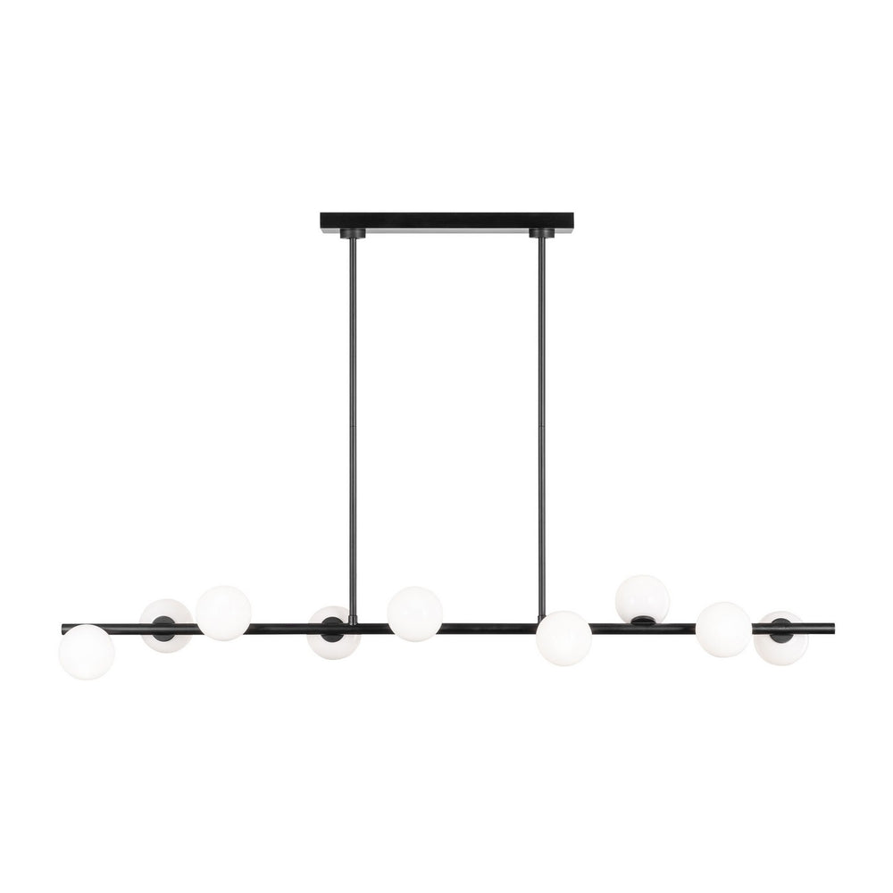 Visual Comfort Studio Canada - Nine Light Linear Chandelier - Altair - Aged Iron- Union Lighting Luminaires Decor