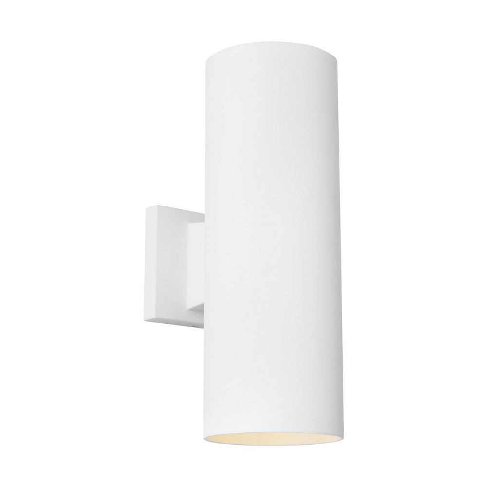 Visual Comfort Studio Canada - Two Light Wall Lantern - Outdoor Cylinders - Outdoor Textured White- Union Lighting Luminaires Decor