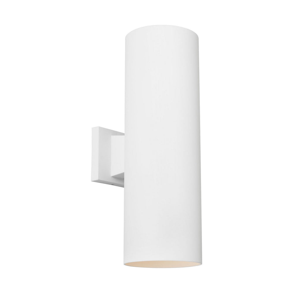 Visual Comfort Studio Canada - Two Light Wall Lantern - Outdoor Cylinders - Outdoor Textured White- Union Lighting Luminaires Decor
