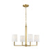 Visual Comfort Studio Canada - Four Light Chandelier - Danica - Burnished Brass- Union Lighting Luminaires Decor