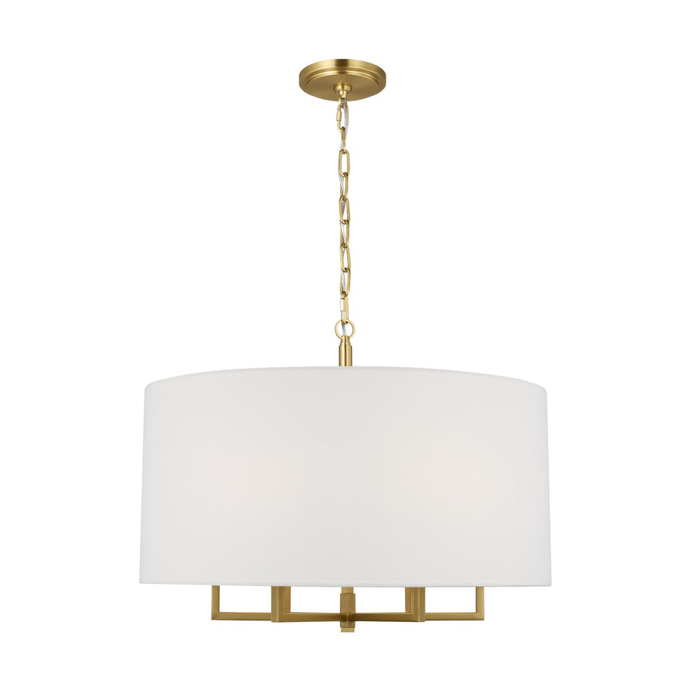 Visual Comfort Studio Canada - Six Light Chandelier - Danica - Burnished Brass- Union Lighting Luminaires Decor