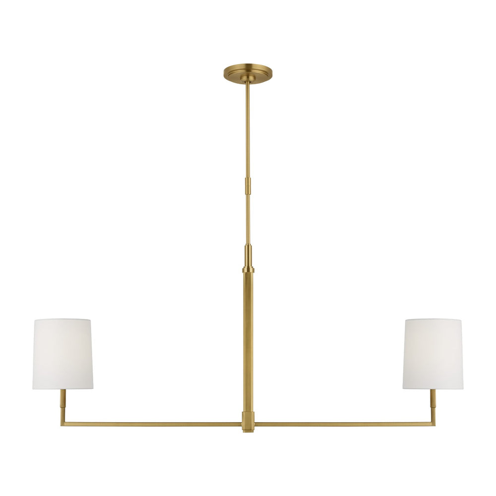 Visual Comfort Studio Canada - Two Light Linear Chandelier - Danica - Burnished Brass- Union Lighting Luminaires Decor