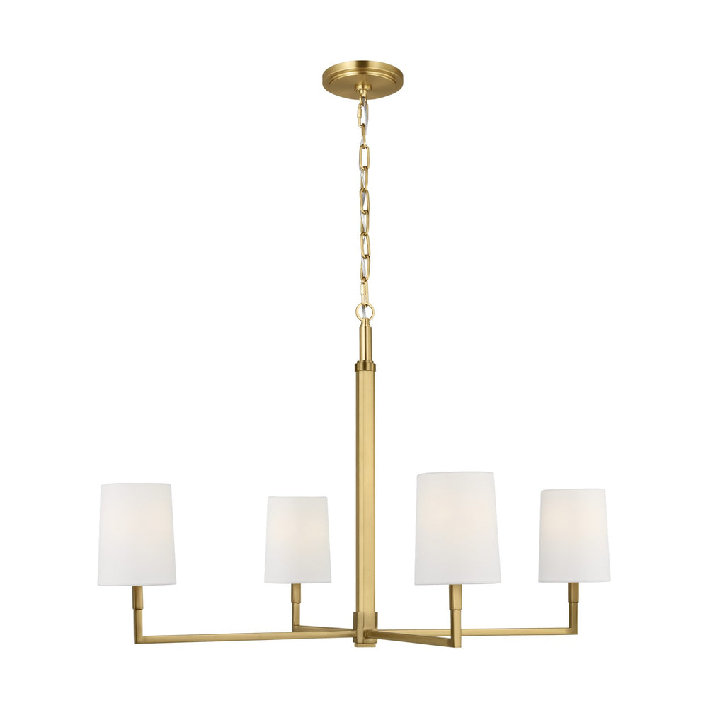Visual Comfort Studio Canada - Four Light Chandelier - Danica - Burnished Brass- Union Lighting Luminaires Decor