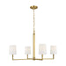 Visual Comfort Studio Canada - Four Light Chandelier - Danica - Burnished Brass- Union Lighting Luminaires Decor