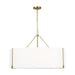 Visual Comfort Studio Canada - Four Light Pendant - Bergen - Burnished Brass- Union Lighting Luminaires Decor