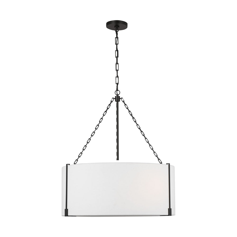 Visual Comfort Studio Canada - Three Light Pendant - Bergen - Aged Iron- Union Lighting Luminaires Decor