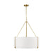 Visual Comfort Studio Canada - Three Light Pendant - Bergen - Burnished Brass- Union Lighting Luminaires Decor