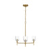 Visual Comfort Studio Canada - Three Light Chandelier - Hartley - Burnished Brass- Union Lighting Luminaires Decor