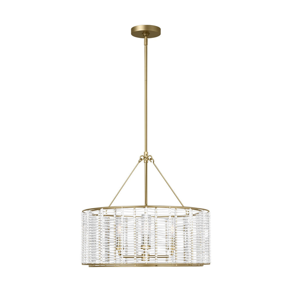 Visual Comfort Studio Canada - Three Light Chandelier - Winslow - Powder-Coated Brass- Union Lighting Luminaires Decor