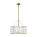 Visual Comfort Studio Canada - Three Light Chandelier - Winslow - Powder-Coated Brass- Union Lighting Luminaires Decor