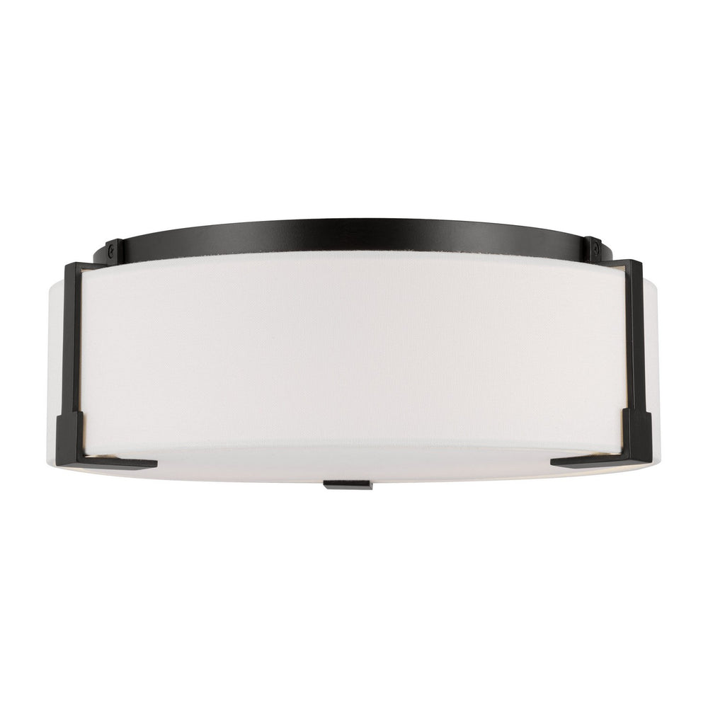 Visual Comfort Studio Canada - Two Light Flush Mount - Bergen - Aged Iron- Union Lighting Luminaires Decor