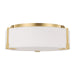 Visual Comfort Studio Canada - Two Light Flush Mount - Bergen - Burnished Brass- Union Lighting Luminaires Decor