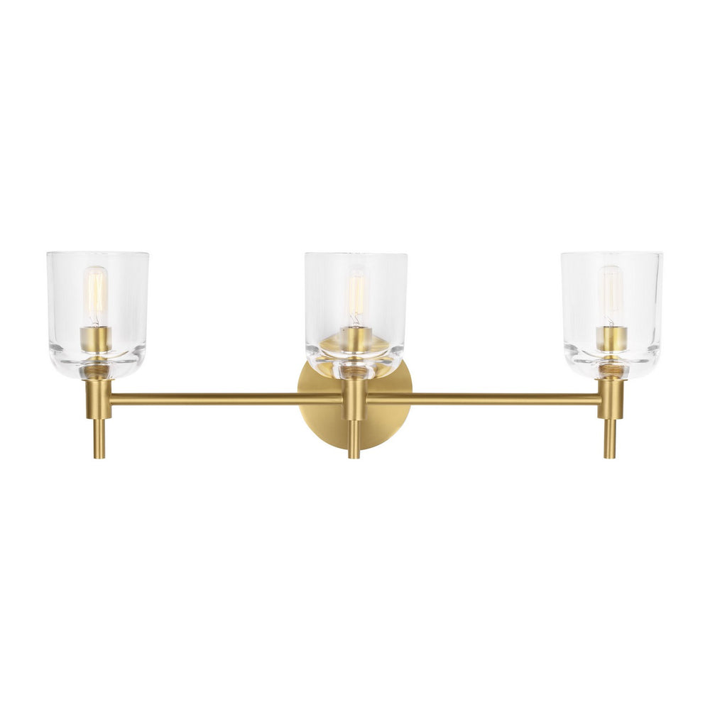 Visual Comfort Studio Canada - Three Light Vanity - Hartley - Burnished Brass- Union Lighting Luminaires Decor