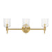 Visual Comfort Studio Canada - Three Light Vanity - Hartley - Burnished Brass- Union Lighting Luminaires Decor
