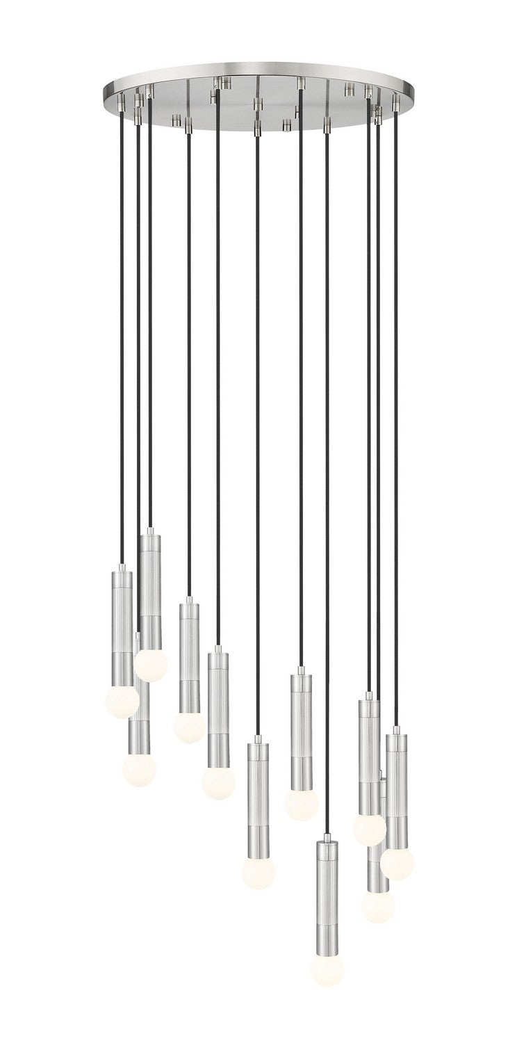 Z-Lite Canada - 11 Light Chandelier - Stari - Brushed Nickel- Union Lighting Luminaires Decor