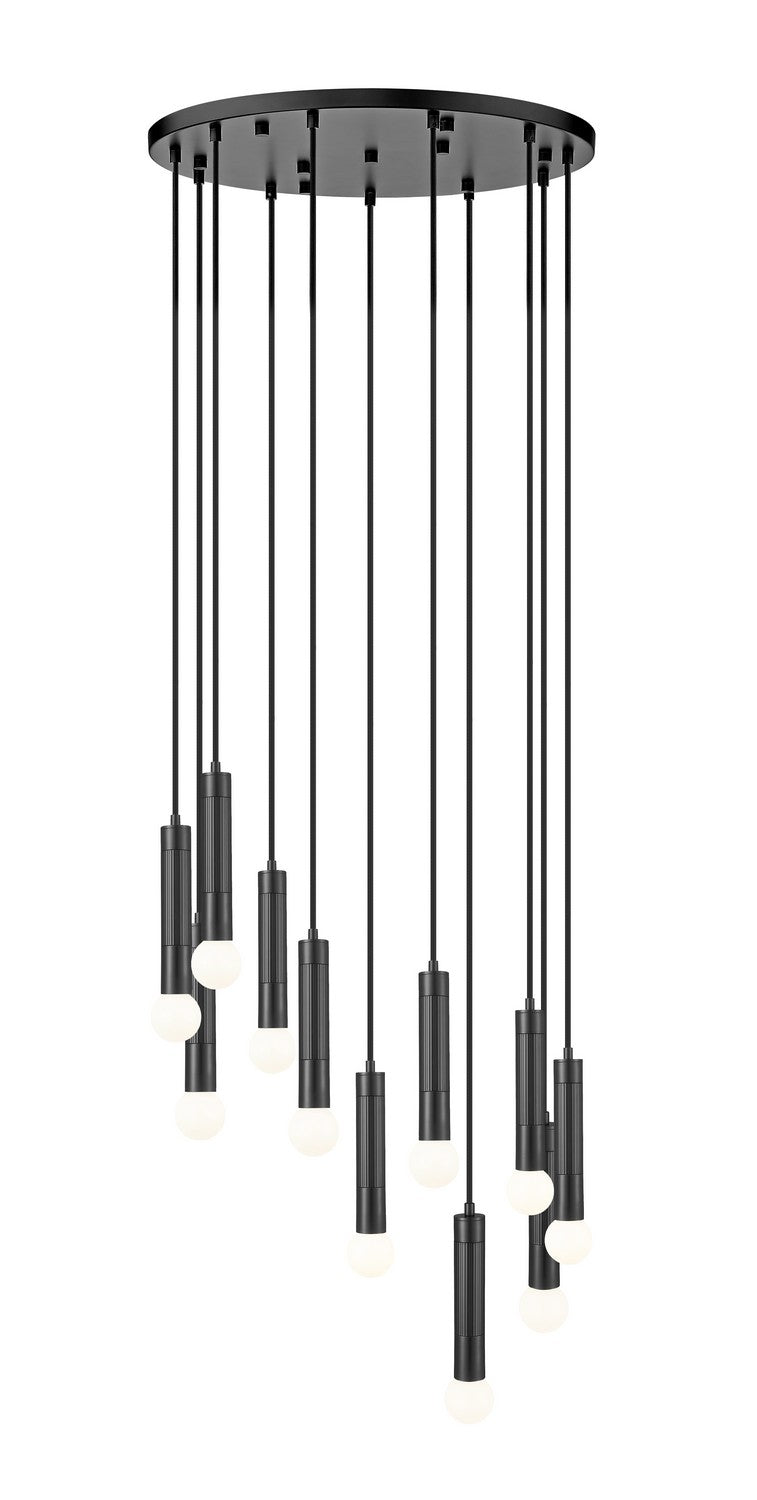 Z-Lite Canada - 11 Light Chandelier - Stari - Matte Black- Union Lighting Luminaires Decor