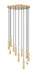 Z-Lite Canada - 11 Light Chandelier - Stari - Modern Gold- Union Lighting Luminaires Decor