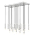 Z-Lite Canada - 17 Light Linear Chandelier - Stari - Brushed Nickel- Union Lighting Luminaires Decor