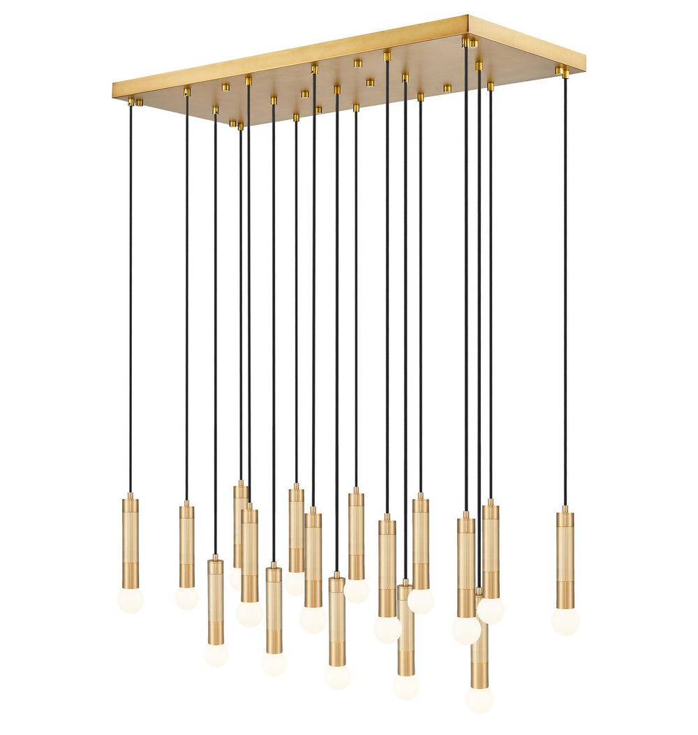 Z-Lite Canada - 17 Light Linear Chandelier - Stari - Modern Gold- Union Lighting Luminaires Decor